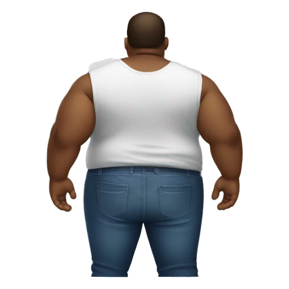 The back of a thick Guy with big lower body sticker