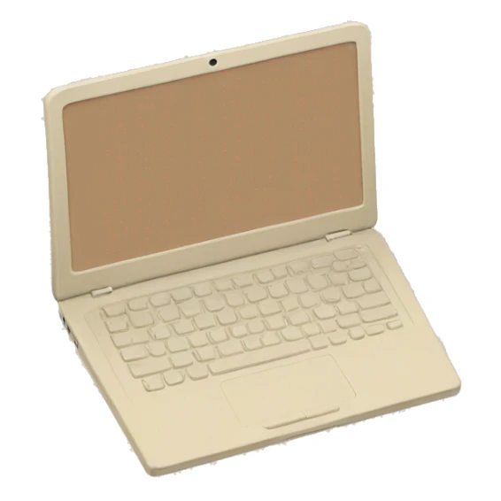 aesthetic beige laptop sticker