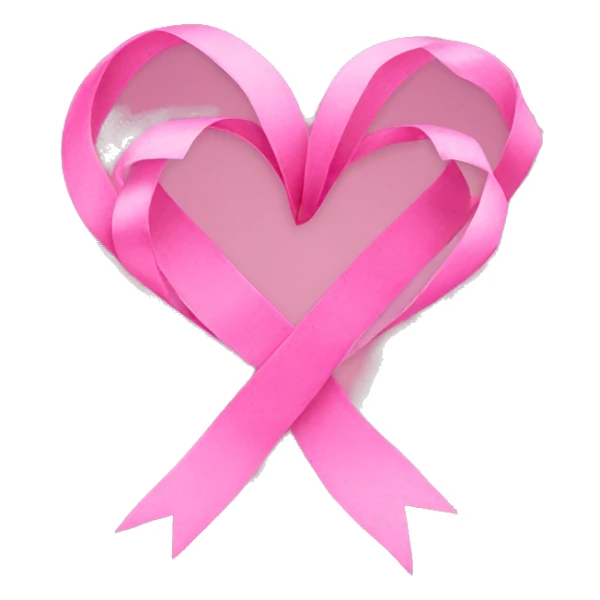 pink hearts and ribbons  sticker
