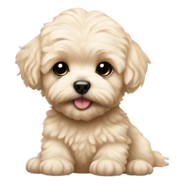 blonde baby maltipoo sticker