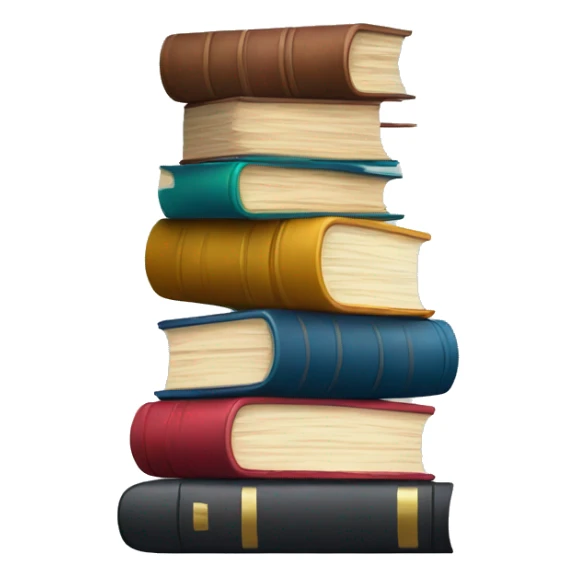 Books stacked on top of each other sticker