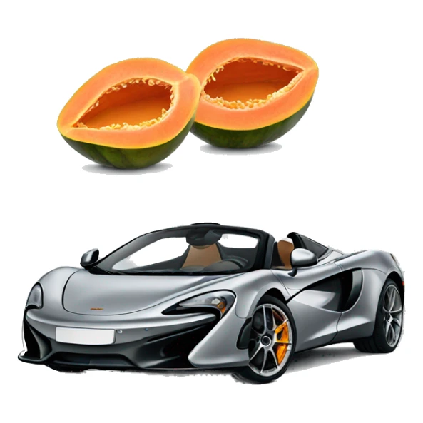 Mclaren car with papaya sticker