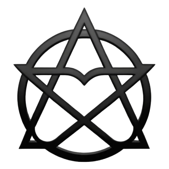 A heartagram like ville valo symbol yk sticker