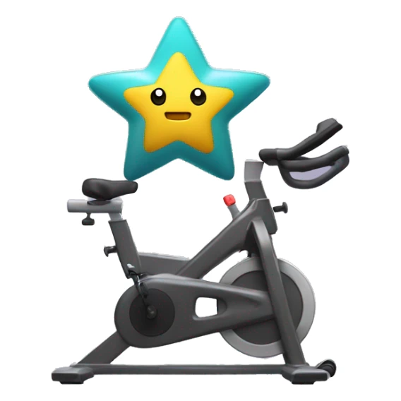 staryu on a stationary bike sticker