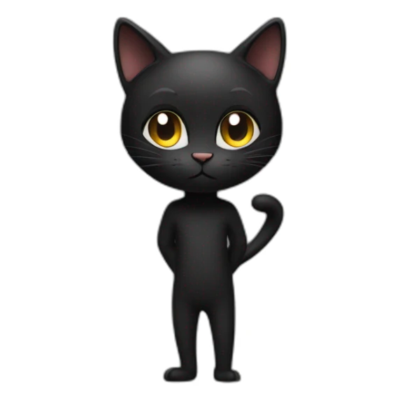 A Big with and black cat his IS crazzy en état a house sticker