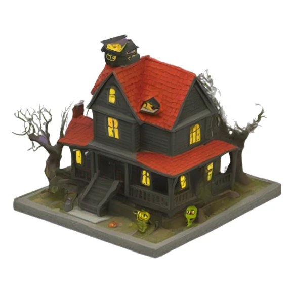 2006 Matchbox haunted house hero city playset  sticker