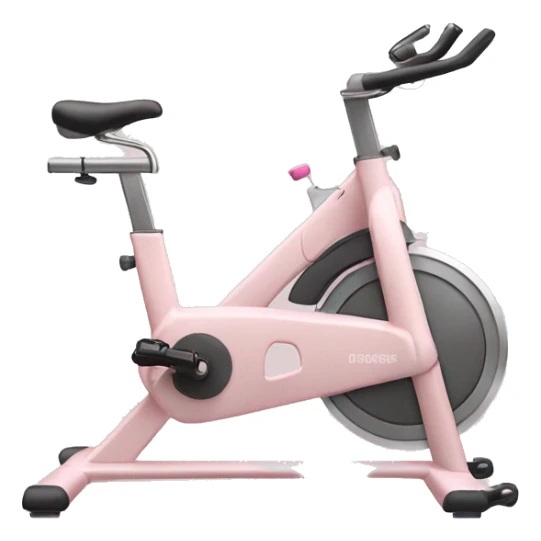 light pastel pink stationary bike sticker
