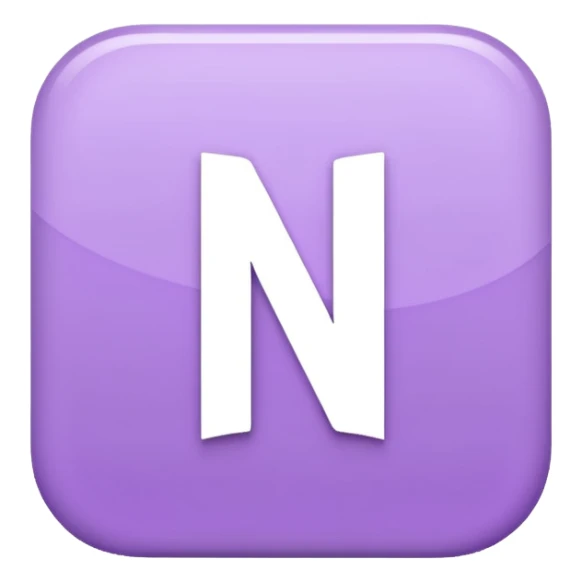 Netflix aesthetic "N" logo in pastel purple sticker