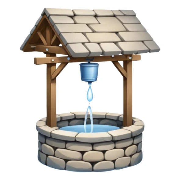 a water well - simple, no roof sticker