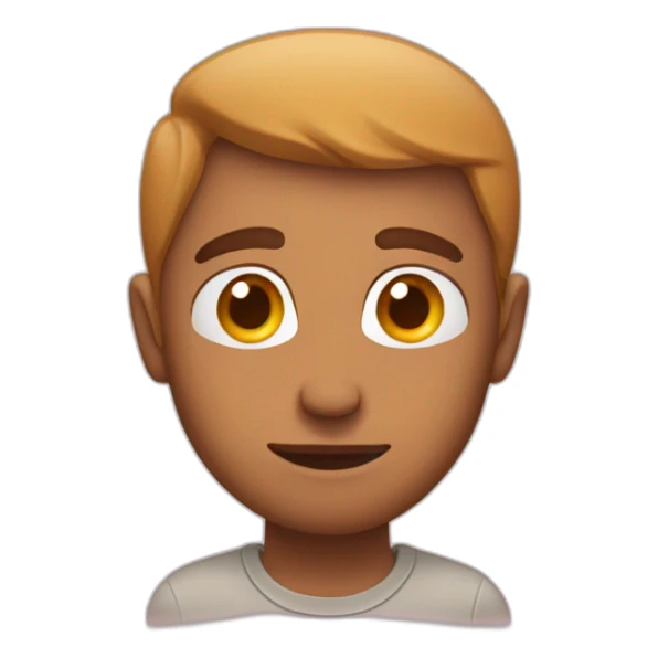 man looking sideways with love hearts in his eyes sticker