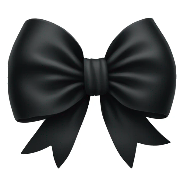 Black bow  sticker