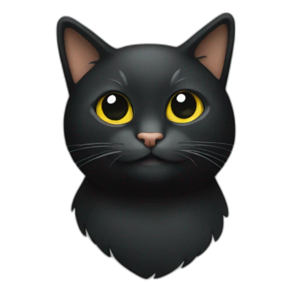 logo de gato negro sticker