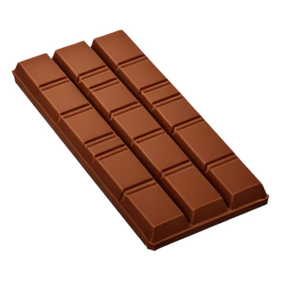 Illustrate a KitKat bar unwrapped, showing four chocolate fingers side by side. sticker