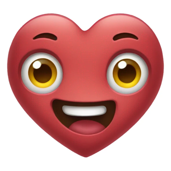 Heart eyed emoji sticker