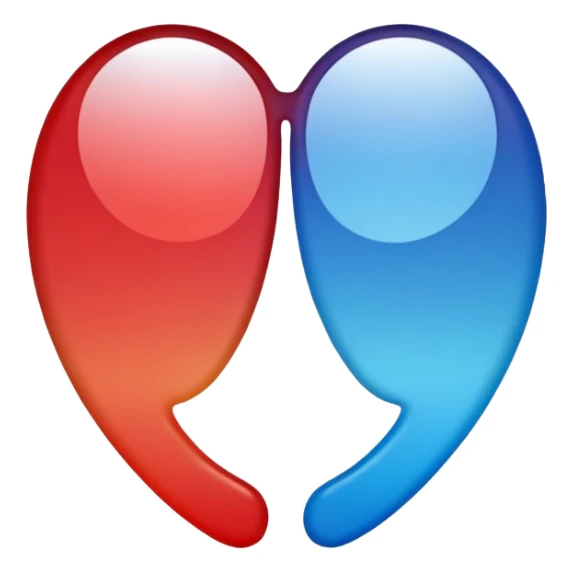 Blue and red tinted shades sticker