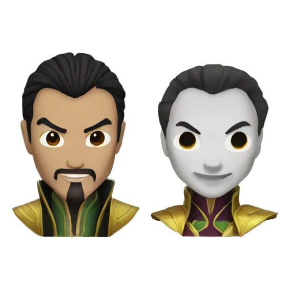 erron black and shang tsung sticker