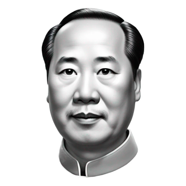 photorealistic mao zedong sticker