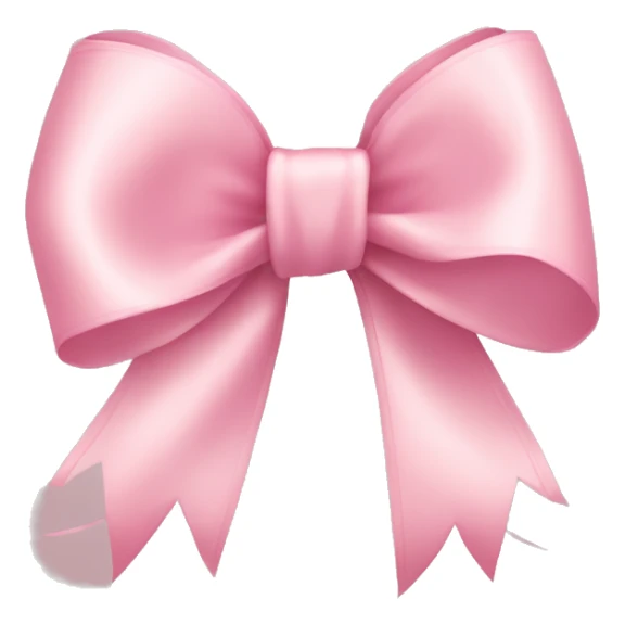 light pink ribbon bow sticker