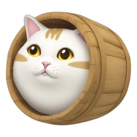 Un chat qui boit du saké sticker