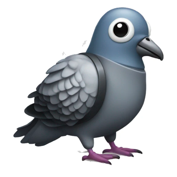 pigeon wearing scuba gear sticker