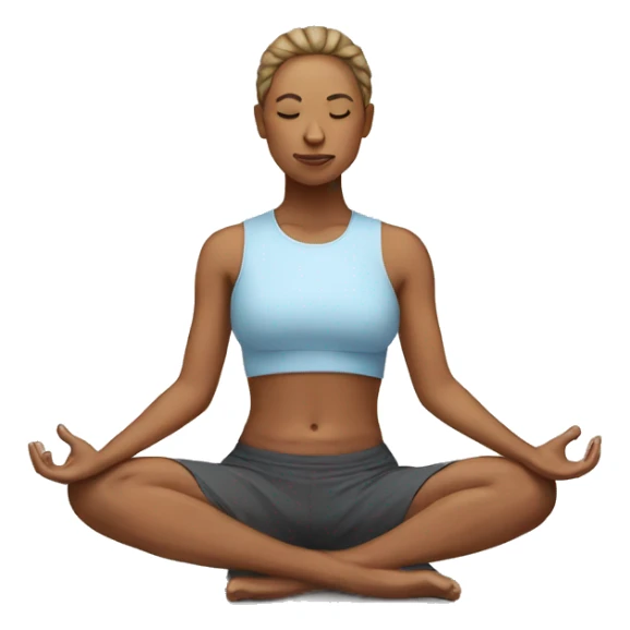 Calm yoga sticker
