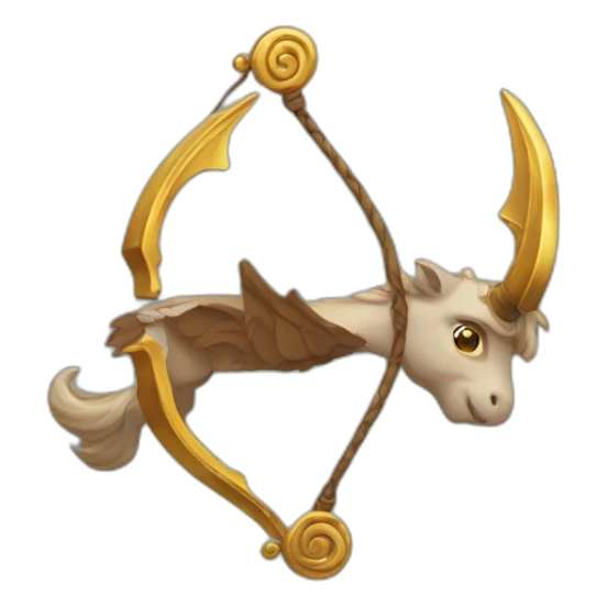 male sagittarius's (mythical creature) detailed sticker