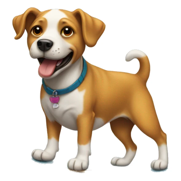 Dog riding a skateboard  sticker