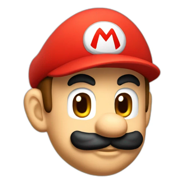 Mario avec casquette rouge sticker