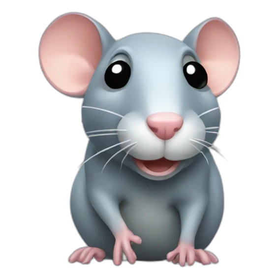 rat made of glass sticker
