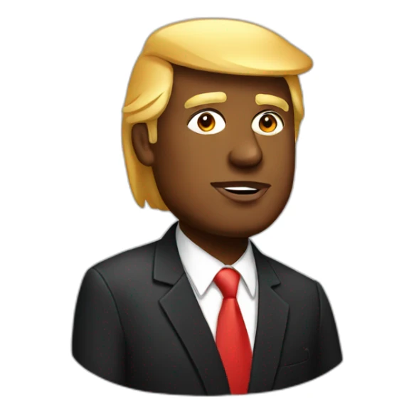 Black Donald Trump sticker