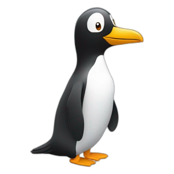 pingouin qui sert la main d'un glaçon sticker