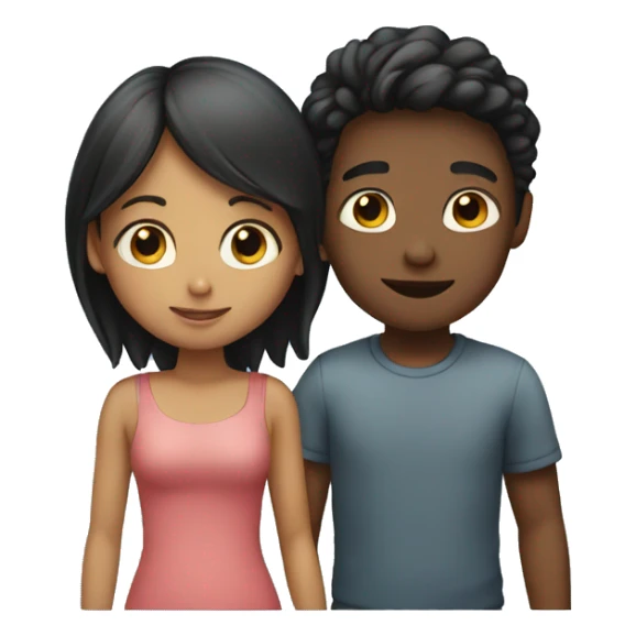 boy and girl in love sticker