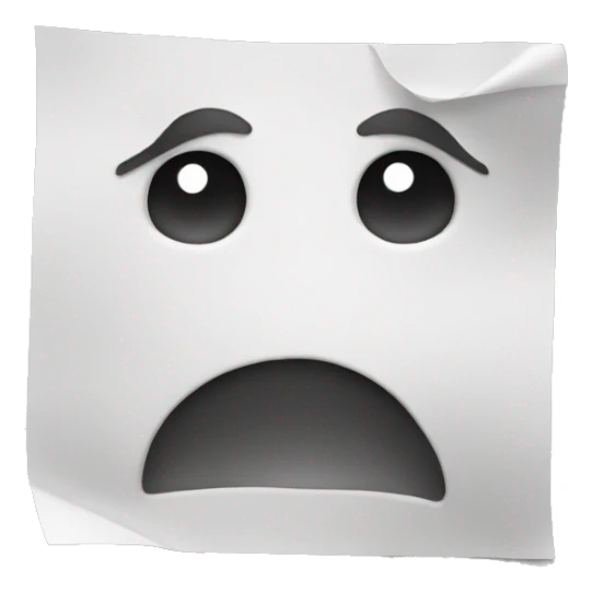 a square sheet of paper with text written very badly sticker