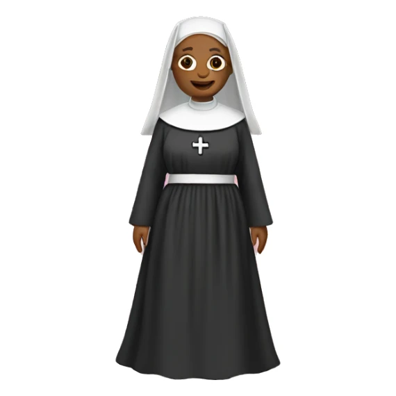 Nun in pink gown sticker