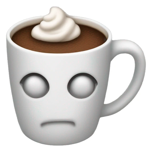 Hot coco in a mug with the texture of a sweater  sticker