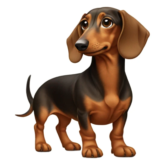 Dachshund with Ugg boots on it’s feet  sticker