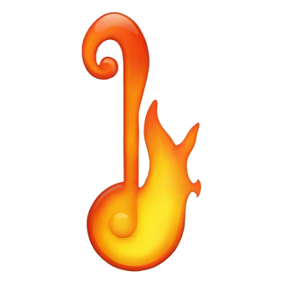 Flame music sticker