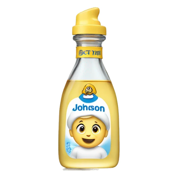 johnson johson baby oil bottle sticker