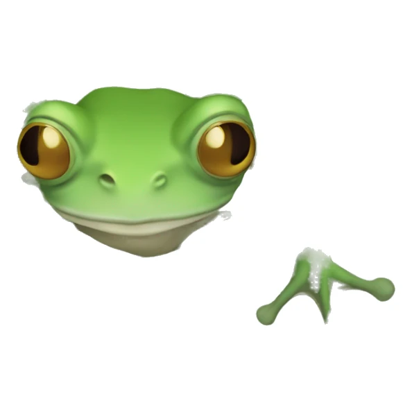 aerial view of a tree frog sticker