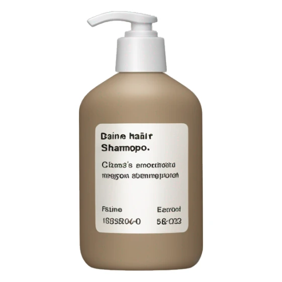 hair shampoo bottle beige Davine’s sticker