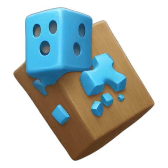 meeple-who-play-with-dices-blue sticker