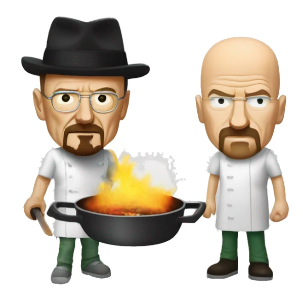 Walter white and Jessie pinkman cooking sticker