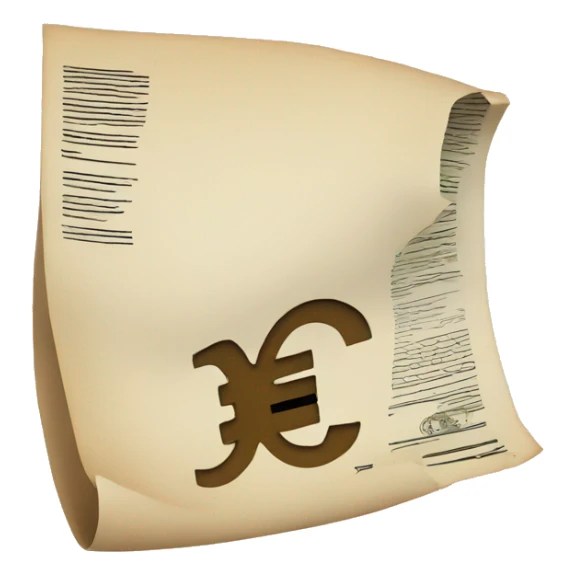 document with a of euro placed in top of it  sticker