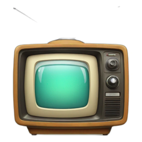 retro tv sticker