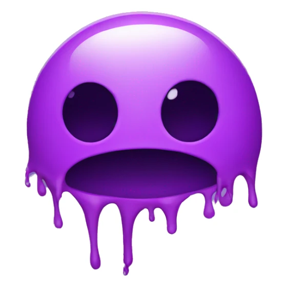 Purple splat sticker