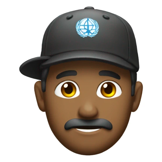 un erizo con cascos y con una rama en la boca sticker