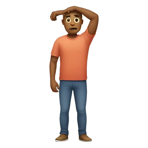 A person saying NO with his arms sticker