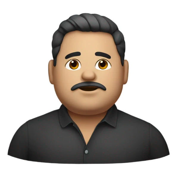 Fat guy with new hair and Mexican  sticker