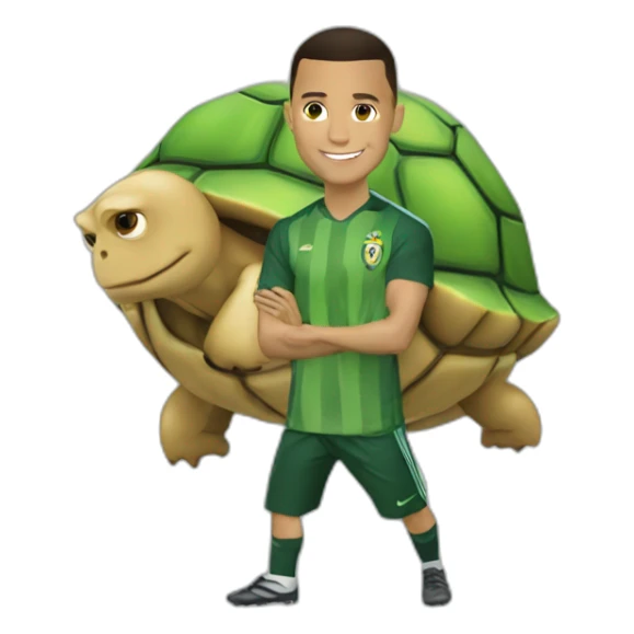 Ronaldo sur tortue sticker