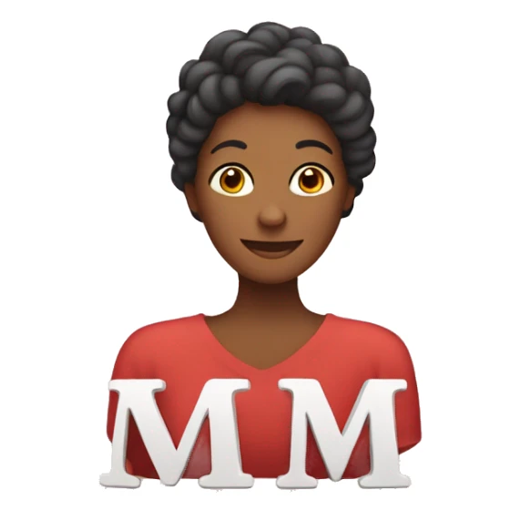 Letters MOM to spell out MOM sticker